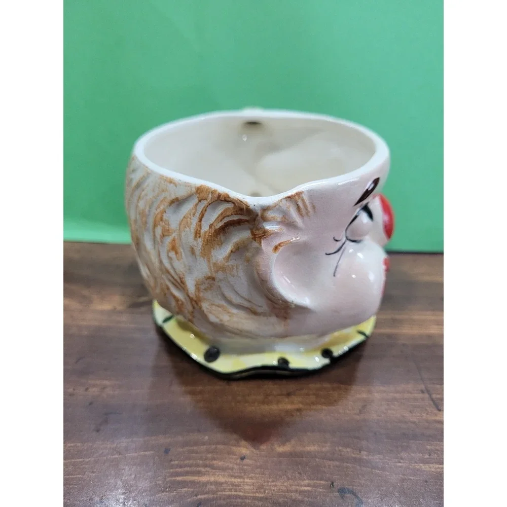 Vintage Juicer Reamer CLOWN Ceramic Hand Painted 5-1/2